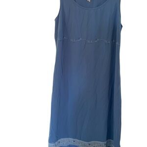 Ann Taylor Blue Chemise Dress